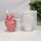 thumbnail image 5 of Molde de decoración de corazón tridimensional, vela artesanal, molde epoxi, molde hecho a mano, 5 of 5