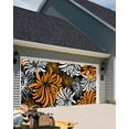 thumbnail image 4 of Thanksgiving Garage Door Banner Cover 6 x 13 ft, Orange and Black Dahlia Foral Garage Door Decorations Holiday Christmas Backdrop Decor for Winter New Year Xmas Party, 4 of 6