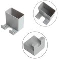 thumbnail image 3 of Lot de 6 Supports Muraux Auto-Adhésifs Réutilisables pour Télécommande, Blanc+gris+abricot, 3 of 6