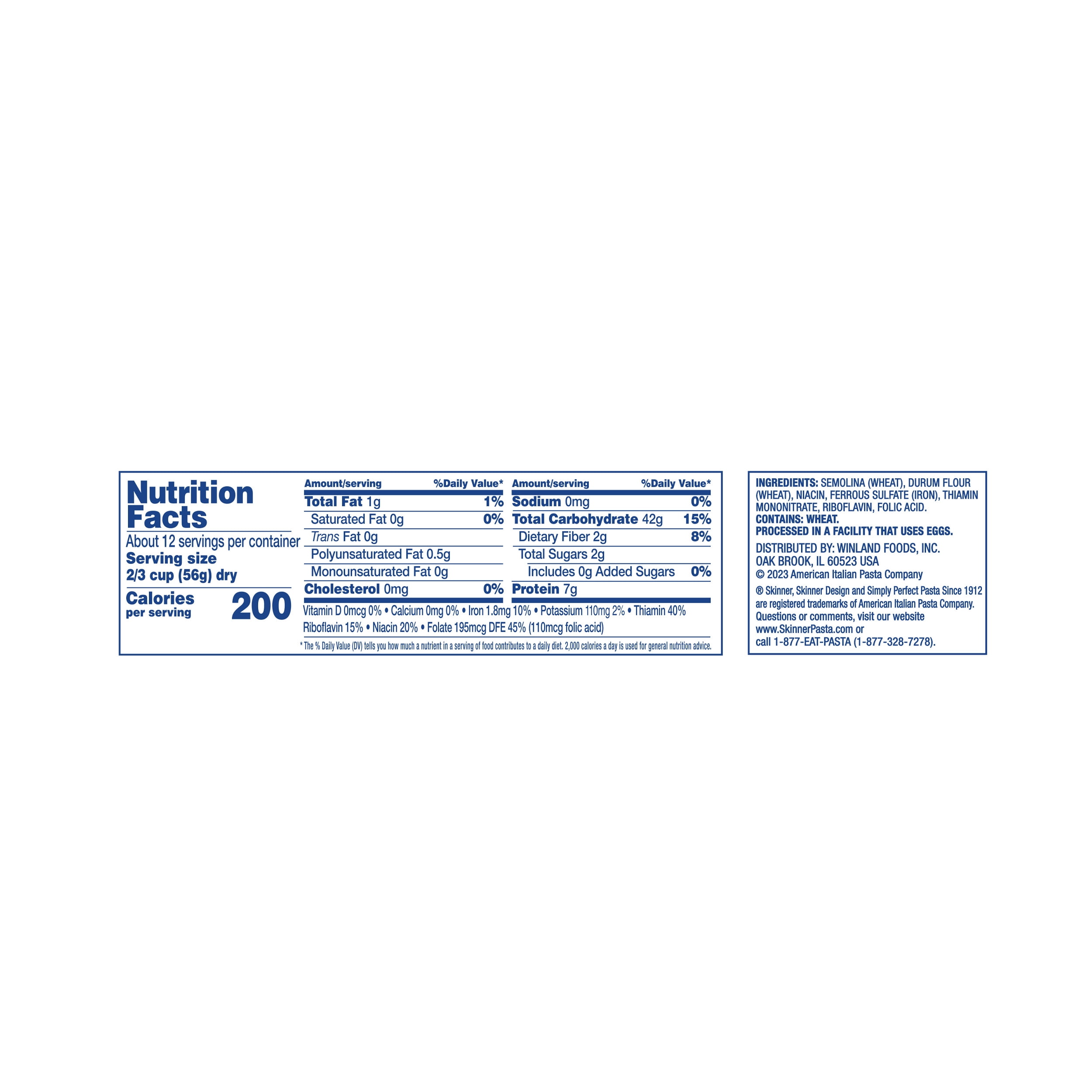 (3 pack) Skinner 24 oz Large Elbow Pasta