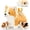 Corgi-Brown, variant on MorisMos 20.5'' Cow Stuffed Animals with 3 Plush Cow Toy