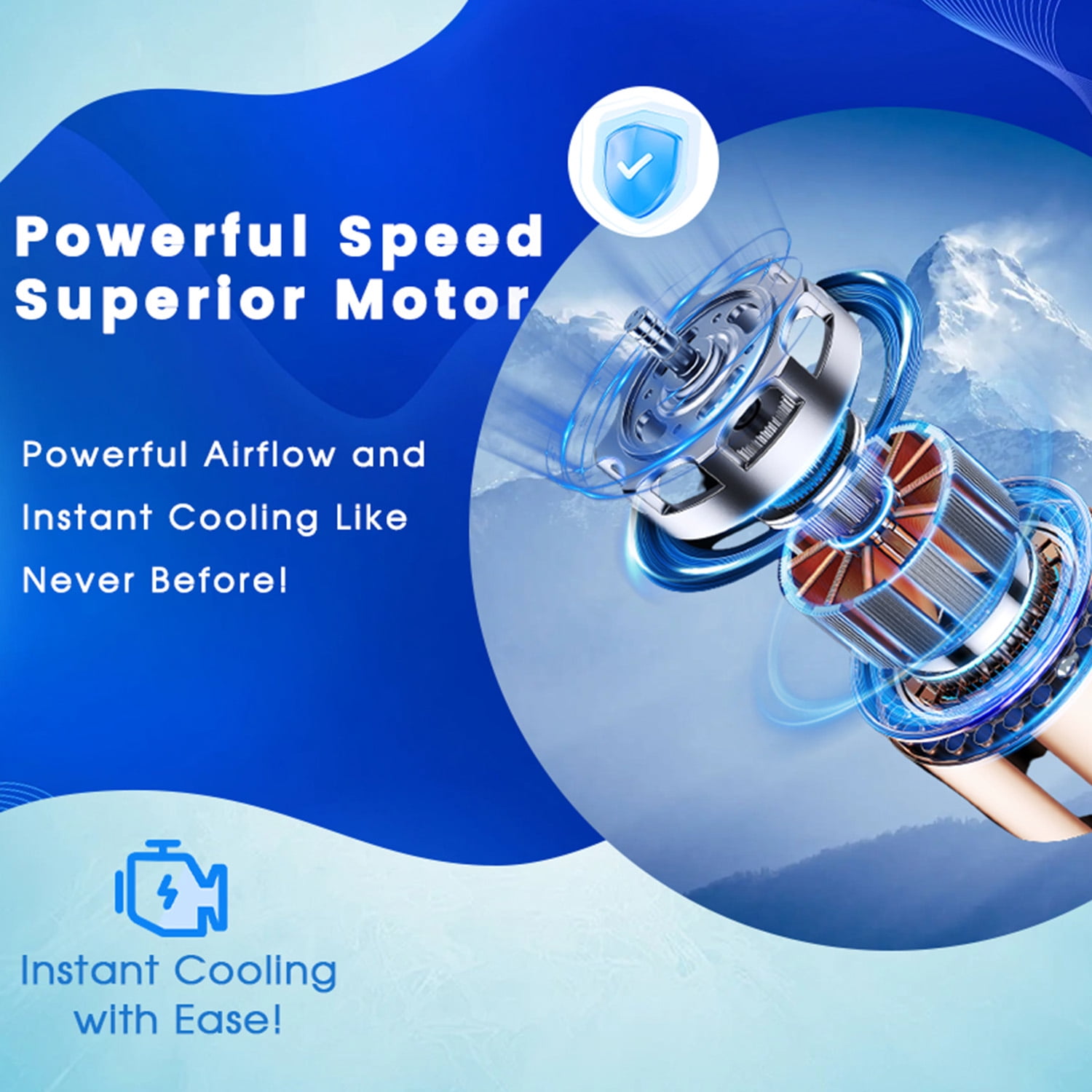 20in Wall Mount Fan, 3-Speed Industrial Wall Fan up to 7000CFM, 120°Oscillating High Airflow Cooling Fan for Garage,Home,Warehouse, Indoor/Outdoor Use, Blue