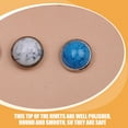 thumbnail image 3 of Mobutofu 60 Pcs Rivets Ronds Petits Clous Multi pour Décoration de Sacs Projets DIY Artistes, 3 of 7