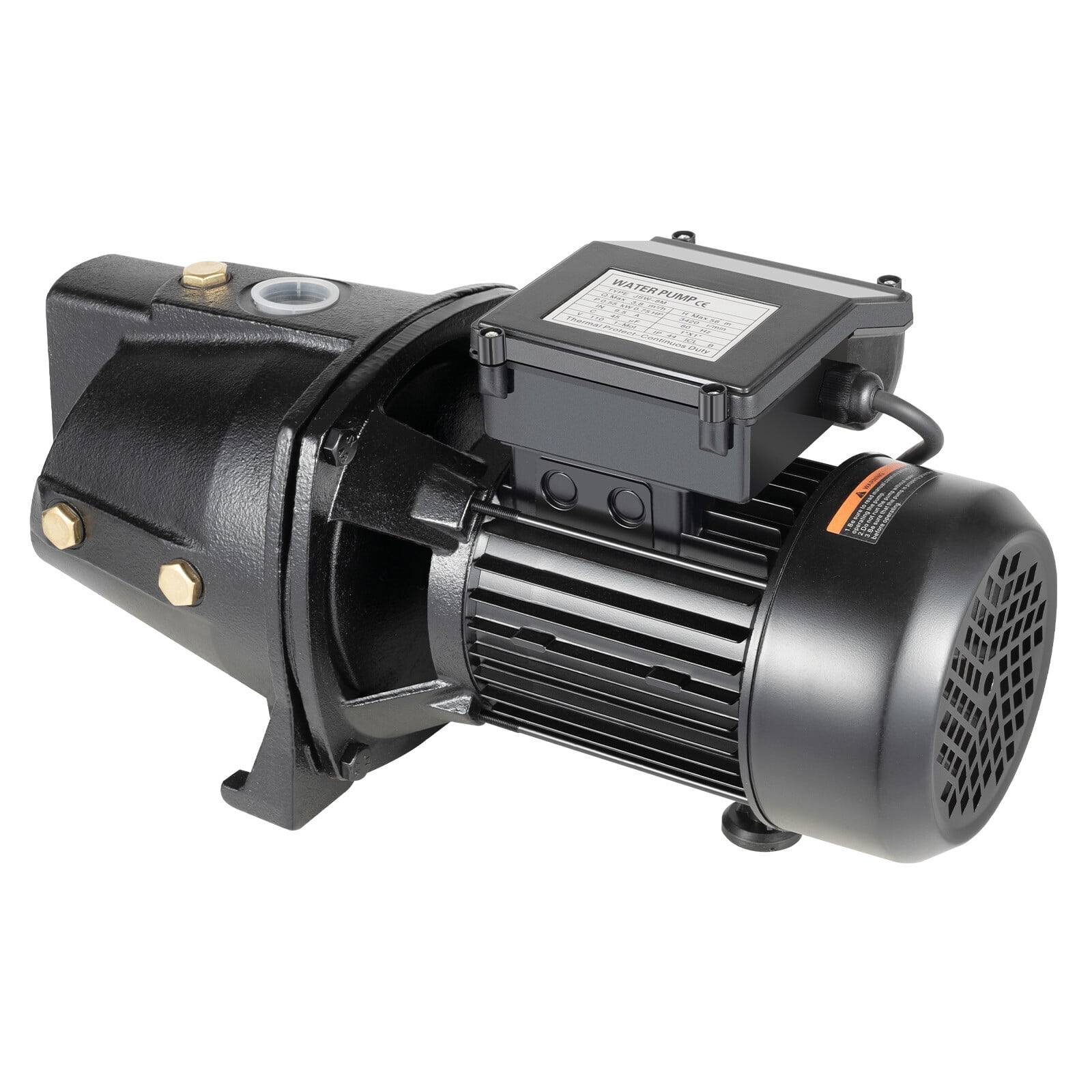 ToppiJoy 110V 0.75HP Water Pump, Self-Priming with Pressure Switch Shallow Water Pump