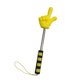 thumbnail image 1 of Puntero extensible con forma de , 94 cm, multifuncional, de acero inoxidable y accesorios de PP, para presentación. Amarillo, 1 of 9