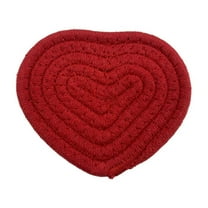 Nmdmisc Valentine's Day Heart Coasters Handmade Braided Heart Cotton Coasters Pink Red Cup Mat,Anti Slip Absorbent Drinks Mat for Home Restaurant Housewarming