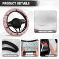 thumbnail image 6 of Yuyamidu Cherry Car Steering Wheel Covers for Women Daisy Wheel Wrap Case Protector for Auto Sedan Interior Accessories Anti-Slip Steering Wheel Decor, Pink, 6 of 7