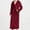 Purple, variant on Hvyesh Plus Size Hooded Fleece Robe for Men Winter Plush Long Bathrobes Warm Shawl Collar Belt Sleepwear Pajamas Soft Bathrobes with Pockets
