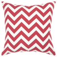 thumbnail image 1 of HomeRoots 403166 Chevron Rouge et Ivoire Coussin Rempli, 1 of 1