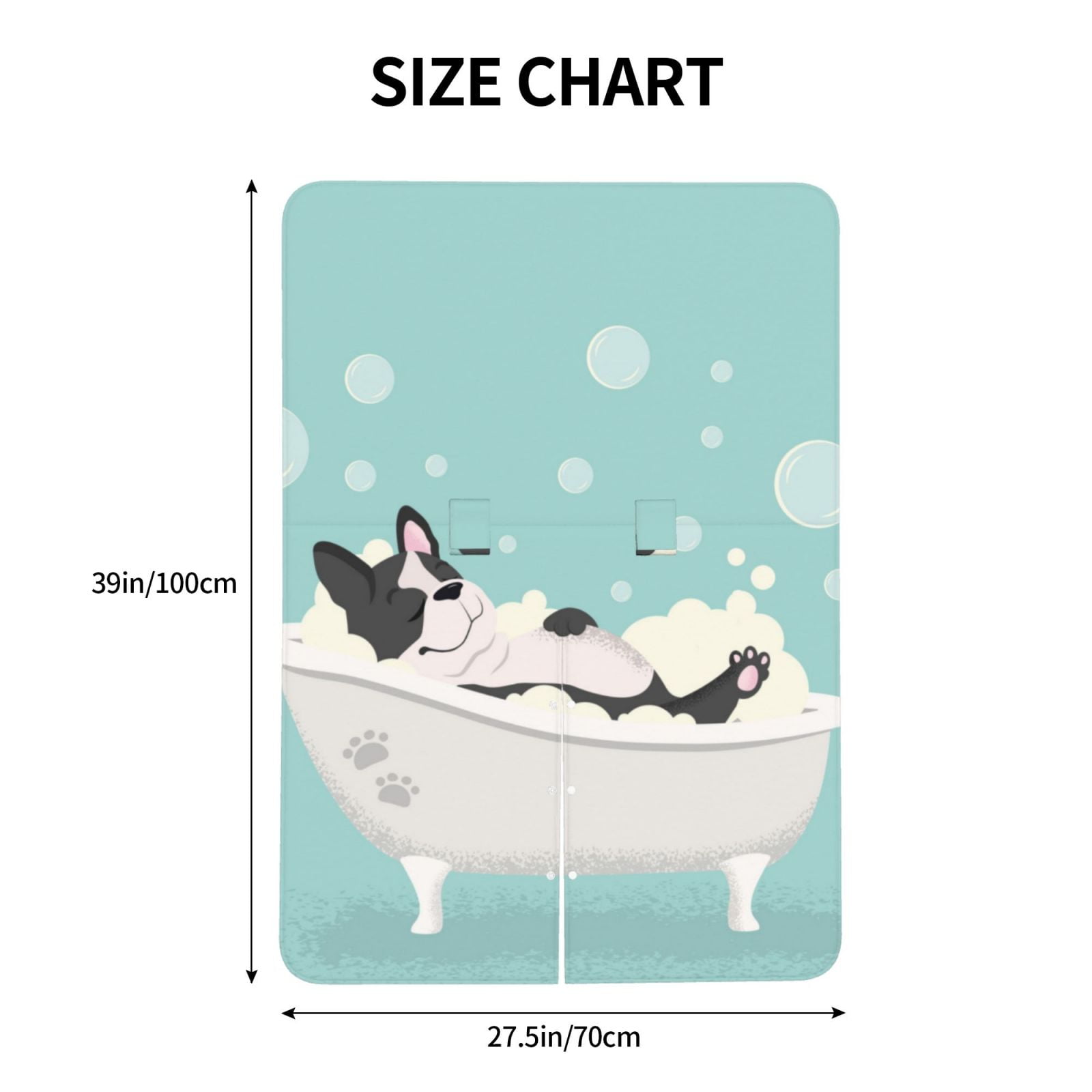Naloa French Bulldog Taking a Bath Baby Car Seat Cover, Breathable Baby Carrier Cover, Multiuse Baby Carrier Cover & Nursing Breastfeeding Cover