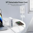 thumbnail image 6 of 2025 Latest Charging Station, 260W USB C Charger Block, GaN III 8-Port Fast Type C Charging Hub, 100W Laptop Power Adapter for MacBook Pro/Air, Dell XPS, Steam Deck, iPad Pro, iPhone 16/15, Galax, 6 of 8