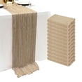 thumbnail image 1 of Estopilla Table Runner Seveups, color beige, 3 m, para bodas, paquete de 12, 1 of 8