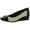 Black/ Cream, variant on Anne Klein Womens Waverly 2 Faux Leather Slip On Wedge Heels