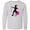 AC-Heather Grey, variant on Inktastic Girl Playing Soccer Pink and Yellow Stars Long Sleeve Youth T-Shirt