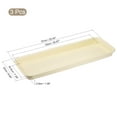 thumbnail image 2 of Uxcell Plastic Rectangular Flower Drip Tray 3pcs Beige 22.44x8.66”, 2 of 5
