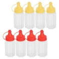 thumbnail image 5 of HEMOTON 8Pcs Small Squeeze Bottles Portable Leak-Proof for Sauce Dispensing Kitchen Use, 5 of 8