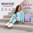 thumbnail image 7 of Real Love Girls Jogger Set Lightweight Fleece Zip Up Hoodie Sweatshirt and Sweatpants 2 Piece, 7 of 7