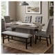 thumbnail image 4 of Comedor 4 sillas y 1 Banca con Mesa Rectangular Gris con Negro Camacho, 4 of 6