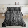 thumbnail image 2 of Manfei Aesthetic Gray Full Size Comforter Sets, Cheetah Leopard Print Bedding Comforter Set, Safari Wildlife Bedding Sets, Ultra Soft Bedroom Decor Reversible 3pcs, 2 of 8
