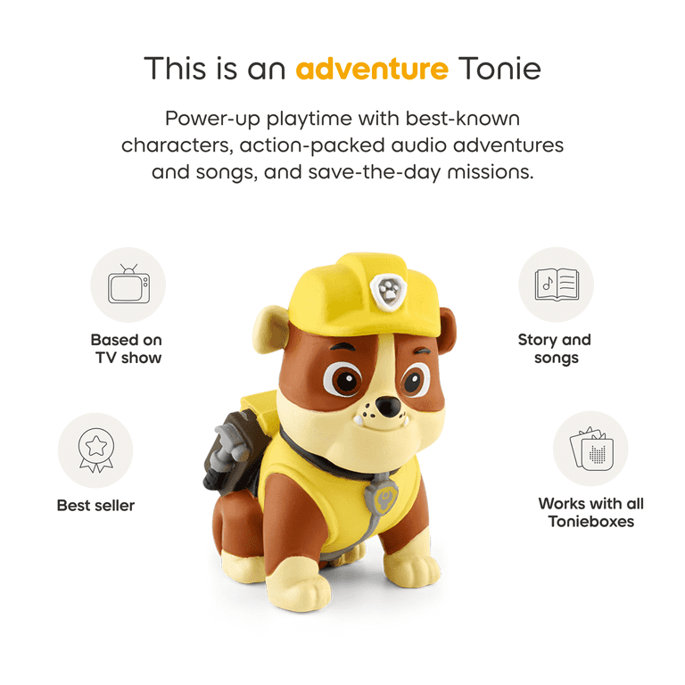 Tonies PAW Patrol: Rubble Audio Play Figurine for Toniebox