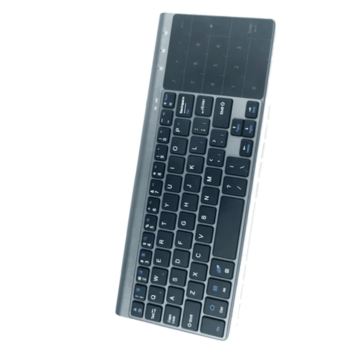 Bluetooth Wireless Mini Keyboard with Numeric Touchpad for Notebook PC Smart TV Portable 59 Keys Wireless Mini Keyboard
