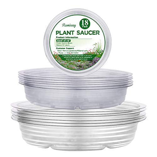 Details about   UltraOutlet 20 Pack Clear Plastic Plant Saucer Drip Trays Small Plant Plate Dish 