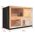 thumbnail image 1 of Langgg Rabbit Hutch Cover Double Decker Breathable Pet Bunny Cage Portable Dustcover Ventilation Protector Protective Sheath Outdoor Grey, 1 of 7