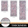 thumbnail image 3 of Kitchen Rugs Sets of 3 Non Slip Washable Kitchen Mats for Floor 3 Piece Set Pink Kitchen Mat Set Boho Runner Rug Carpets for Kitchen Hallway Sink Front Door Laundry Room, 3 of 6