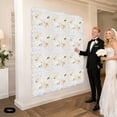 thumbnail image 4 of Artificial Flower Wall Panels, Artificial Flower Wall Backdrop, 12PCS Artificial Flower Wall Panels 30*30cm/11.81*11.81in, 4 of 10