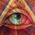thumbnail image 5 of Home Bedclothes All-seeing Eye Printed Duvet Cover Set Teenager Adult Fantasy Bedroom Decor,King (90"x104"), 5 of 6