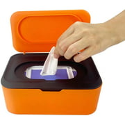 Tinkei Wipes Dispenser, Dustproof Wet Tissue Box Wet Wipe Storage Holder with Lid Keeps Wipes Fresh for Home, Office