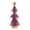 Red, variant on Dualoai Desktop Miniature Christmas Tree with Wooden Bas 9.84inch Stable with Snow Frost Red