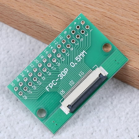 

1Pcs 30 pin 0.5mm FFC FPC to 30P DIP 2.54mm PCB converter board adapter shRJWL