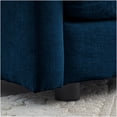 thumbnail image 6 of Modular 2-Seater Sofa and Ottoman Set in Blue Chenille Fabric, Customizable Living Room Sectional, 6 of 10