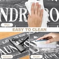 thumbnail image 4 of Findosom 24"x72" Farmhouse Laundry Rug Floor Mat,Non Slip Laundry Room Runner Rug with Rubber Backing Washable Indoor Floor Area Rug for Kitchen Laundry Bathroom Hallway Entryway, Gray, 4 of 7