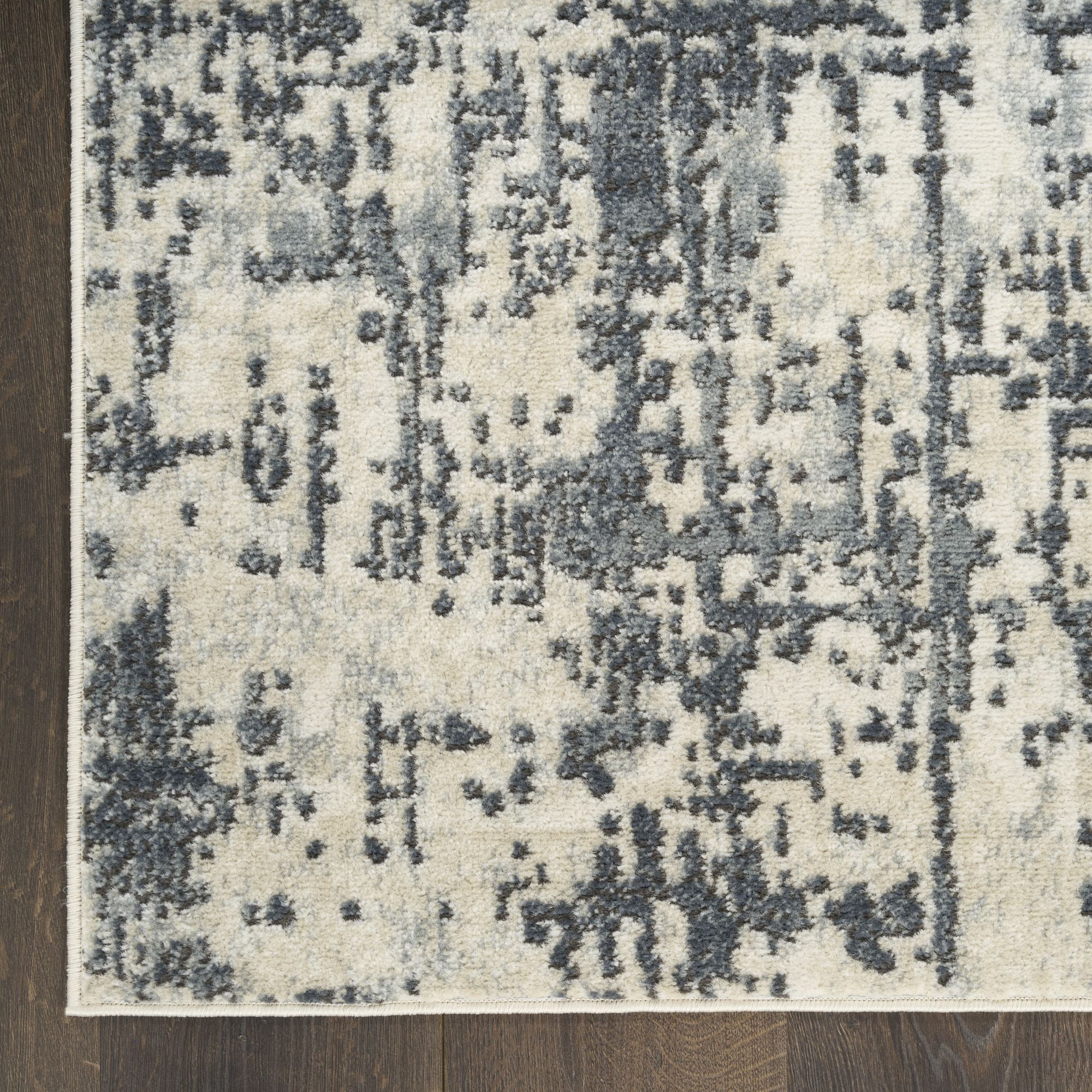 Nourison Concerto 7'10" x 9'10" Ivory Grey Modern Indoor Rug
