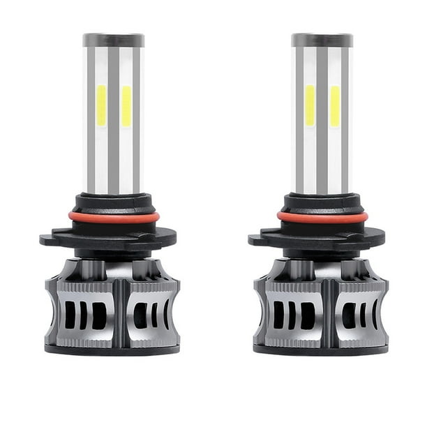 Deoxygene 2pcs 6 Sides Led Headlight Kit 9005 High Low Beam Dob Led Bulb Car Lighting 3000k 6000k 8000k Three Colors Car Fog Light Walmart Com