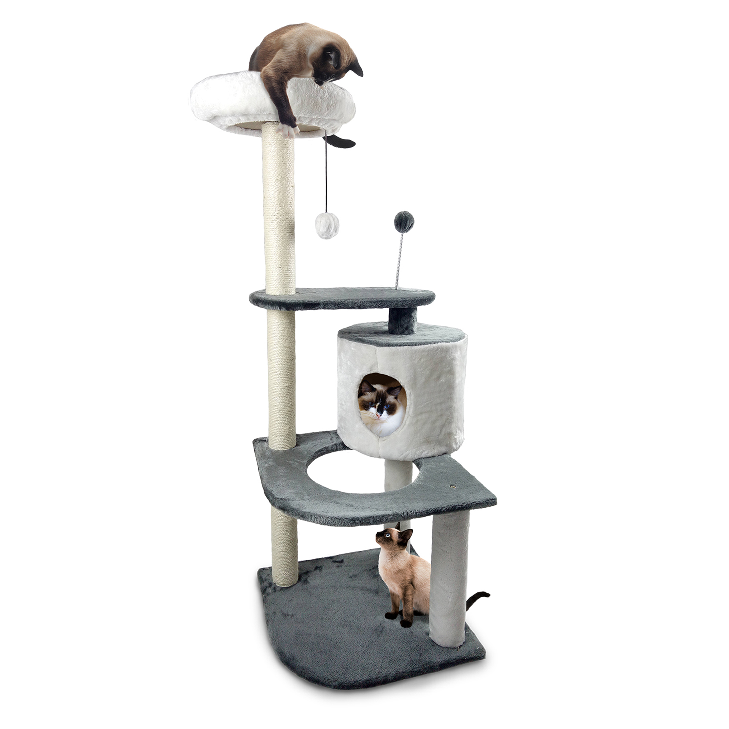 FurHaven Pet Cat Tree Tiger Tough Cat Tree House Furniture for Cats