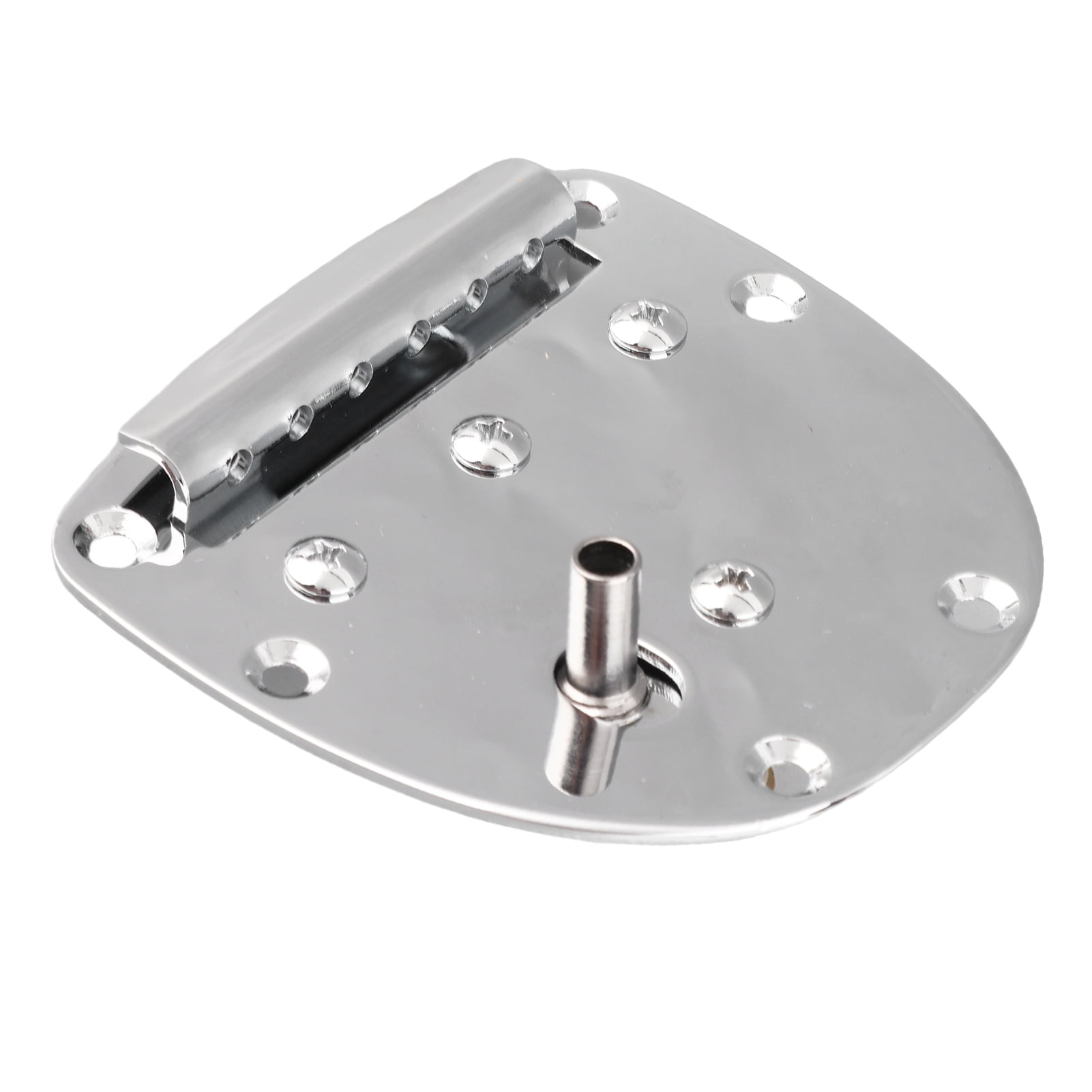 YAHHU Zinc Alloy Tremolo Bridge Vibrato Tailpiece Set for Electric Guitar, Silver Replacement Parts with Screws and Arm (6.3 inches / 16 cm)