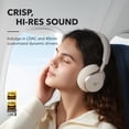 thumbnail image 4 of Soundcore by Anker, Space One, Active Noise Cancelling Headphones, 2X Stronger Voice Reduction, 40H ANC Playtime, App Control, LDAC Hi-Res Wireless Audio, Comfortable Fit, Clear Calls (Renewed), 4 of 5