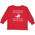 thumbnail image 3 of Inktastic Cowboy Silhouette Team Roping Rodeo Boys or Girls Long Sleeve Toddler T-Shirt, 3 of 5