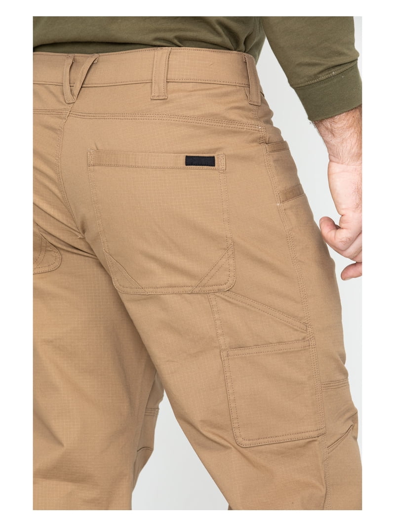 Hawx Work Gear Men's Stretch Ripstop Utility Work Pants Big Brown