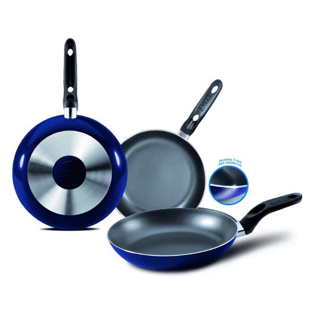Sartenes VASCONIA JGO 3 20 24 30 cm Azul 3 mm