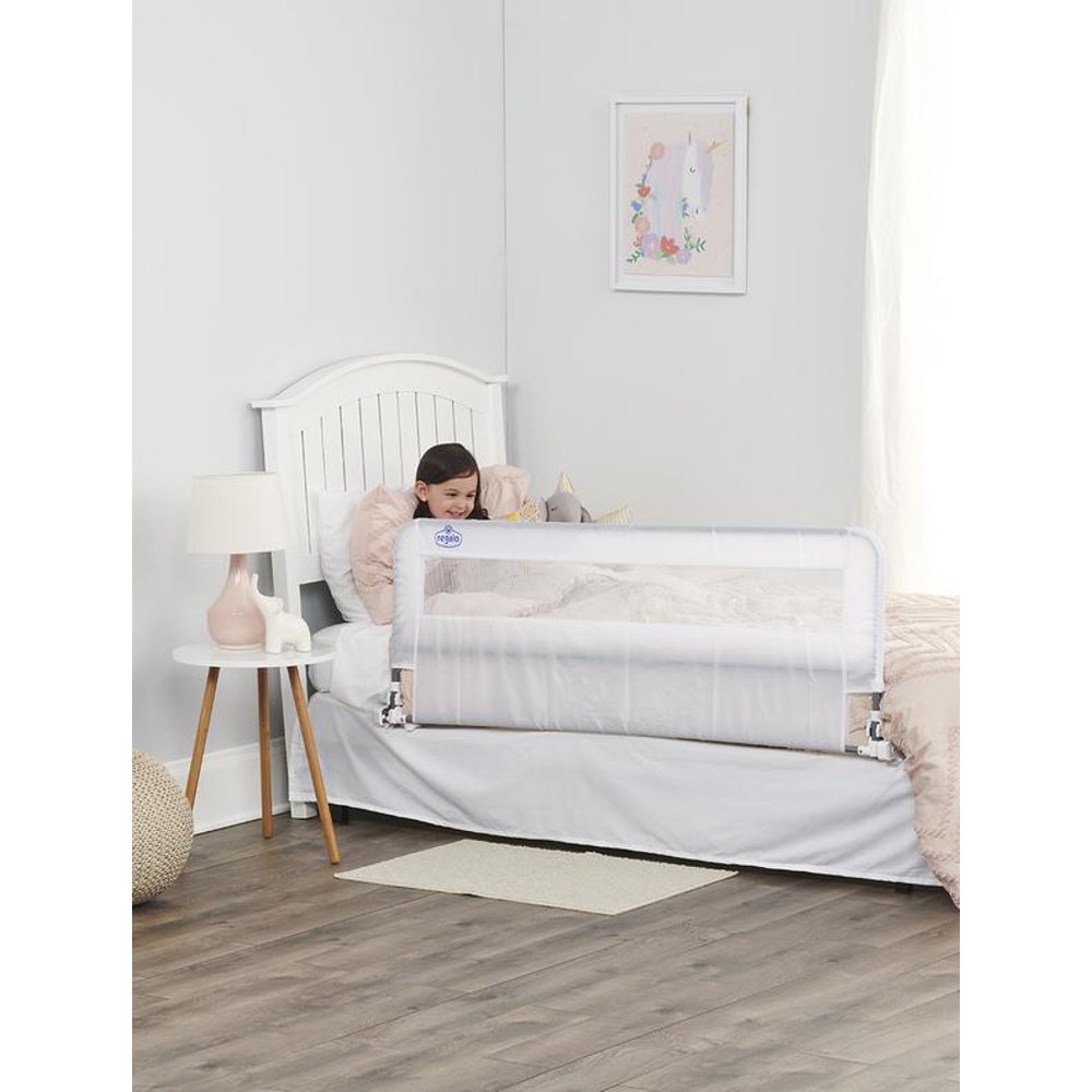 Regalo Extra Long Hideaway Bedrail, Gray Baby Safety Rail, Safety Bed