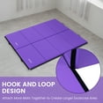 thumbnail image 5 of BalanceFrom Folding Exercise Mat, 10ft x 4ft Four Fold Exercise Mat with Carrying Handles for Yoga, MMA, Gymnastics and Home Gym Protective Flooring, 2-inch Thick, Purple, 5 of 7