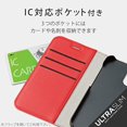 thumbnail image 5 of ELECOM Étui iPhone 12 mini Qi rechargeable en Cuir Souple avec Fine Couture Aimant Noir Rouge PM-A20APLFU2RD, 5 of 5