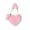 Pink, variant on Sktrjpolfis Faux Fur Heart Shaped Crossbody Bag for Women, Chain Strap Furry Purse, Fashionable Daily Clutch Bag, Multiple Colors