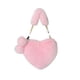 thumbnail image 2 of Bolso bandolera de piel sintética con forma de corazón para mujer | Lindo bolso de hombro mullido con correa de cadena | Bolso de mano suave y afelpado para uso diario, 2 of 6