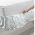 thumbnail image 2 of Swans Bed Skirt, Repetitive White Royalty Aquatic Bird in Stars and Flowers Arrangement, Elastic Bedskirt Dust Ruffle Wrap Around for Bedding Decor, 4 Sizes, Cream and Pale Mauve, by Ambesonne, 2 of 2