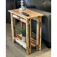 thumbnail image 4 of 25.5"H Slim Acacia Wood Architectural Recliner Table, Natural, 4 of 9